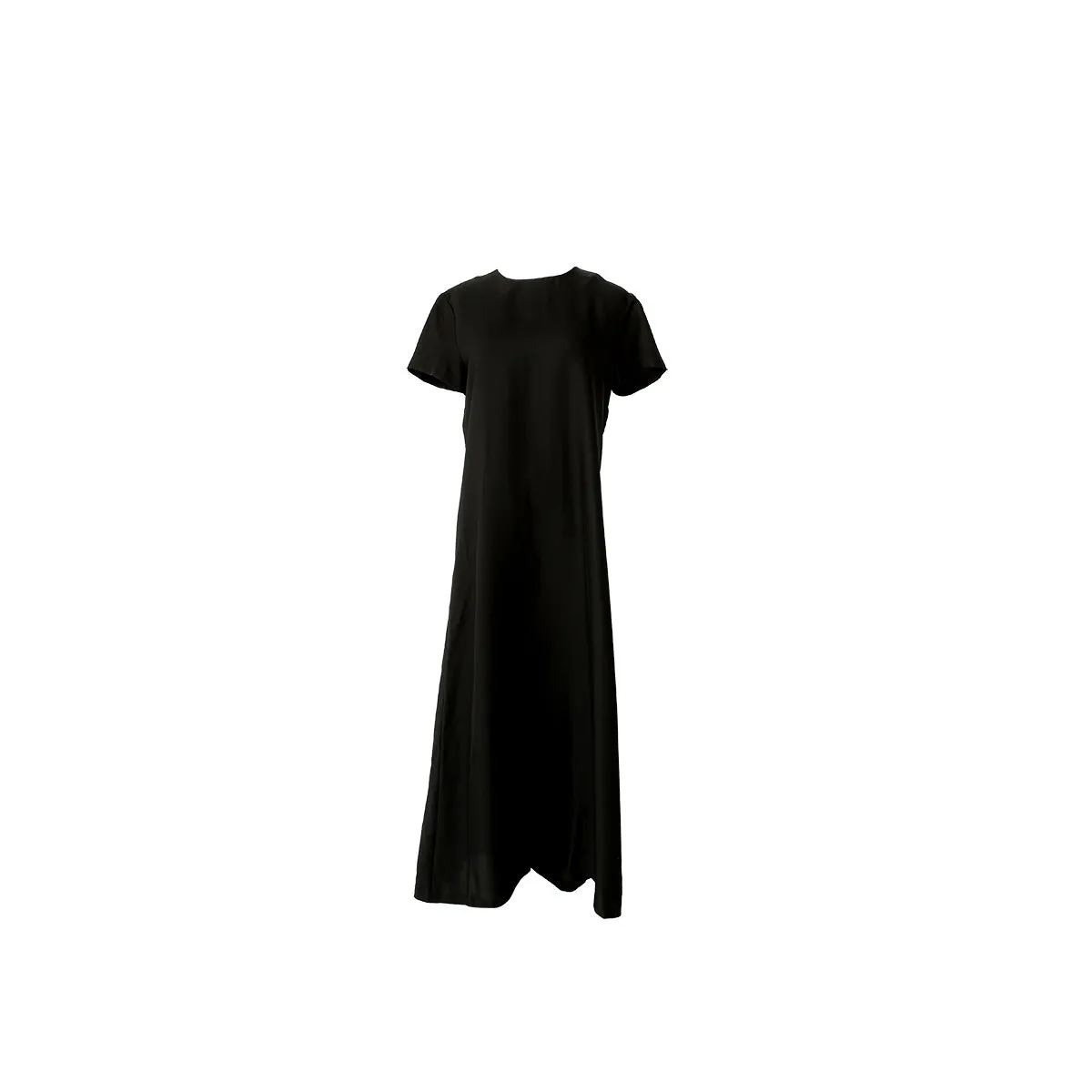 Tilda Short Sleeve Silk Maxi Black