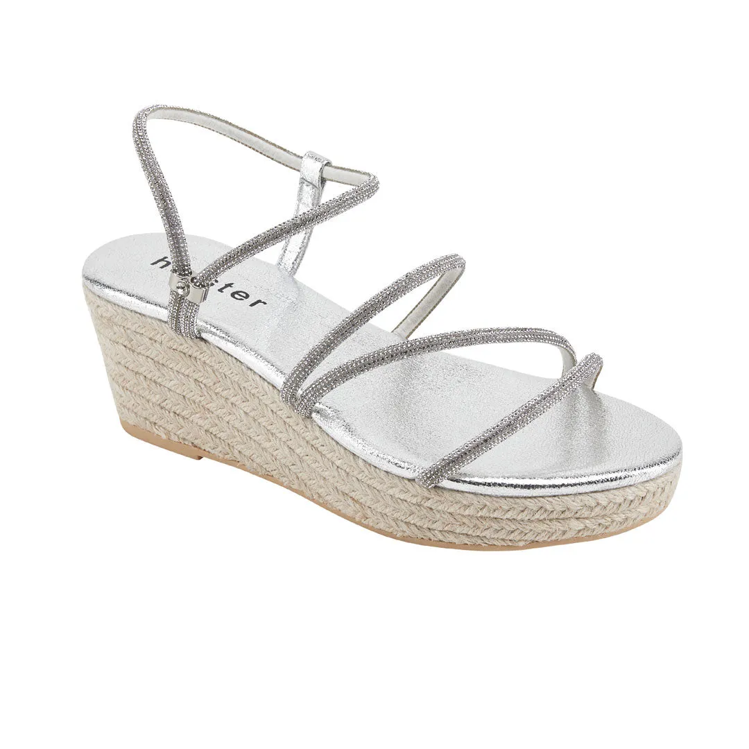 Viva Flat & Viva Espadrille Bundle - Silver/Silver