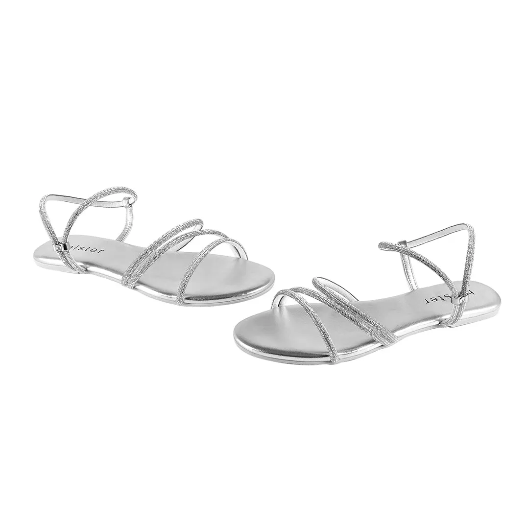 Viva Flat & Viva Espadrille Bundle - Silver/Silver