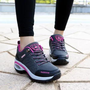 Womens Air Cushion Athletic Walking Sneakers - Breathable Gym Jogging Tennis Shoes