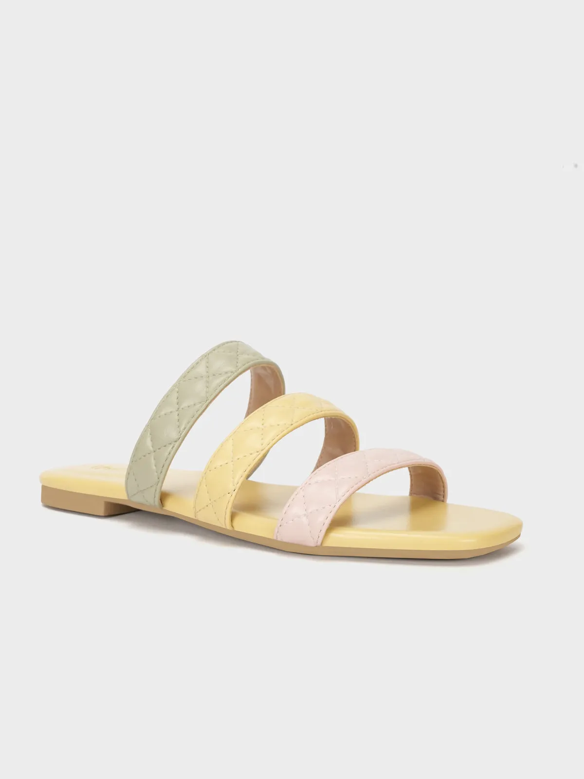 Womens "SAVERINE" Flat Summer Slippers